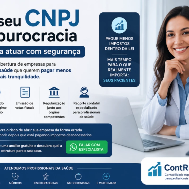 ABERTURA DE CNPJ PARA PROFISSIONAIS DA SAÚDE